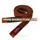 high quality judo gi belts brown blue black color available 100% cotton bjj gi kimono belts